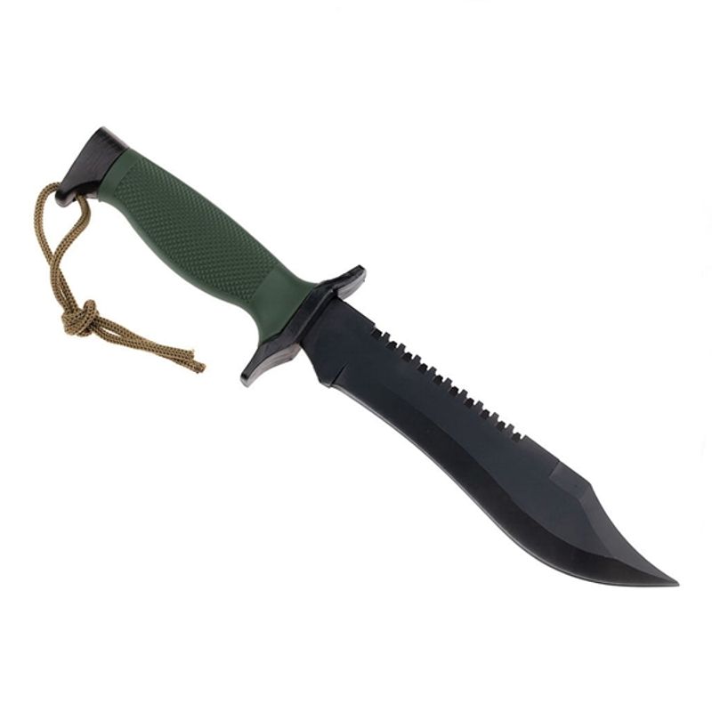 Casa si Gradina - Bucatarie si vesela - Vesela si tacamuri - Cutite si seturi de cutite - Cutit tactic, IdeallStore®, Military Rambo, 30.7 cm, Verde - Infinity.ro