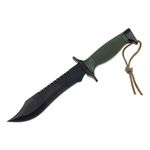 Casa si Gradina - Bucatarie si vesela - Vesela si tacamuri - Cutite si seturi de cutite - Cutit tactic, IdeallStore®, Military Rambo, 30.7 cm, Verde - Infinity.ro