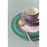 Casa si Gradina - Bucatarie si vesela - Vesela si tacamuri - Farfurii si boluri - Bol din portelan Chique Stripes Pink-Green 15.5cm - Infinity.ro