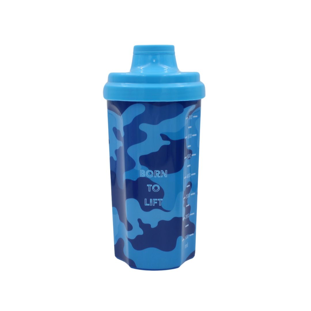 Shaker Born To Lift culoarea bleu 700ml
