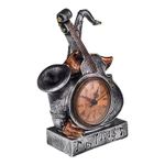 Casa si Gradina - Decoratiuni - Ceasuri - Ceas de masa, In forma din instrumente muzicale si ceas din plastic, 22 cm, 1699H-1 - Infinity.ro