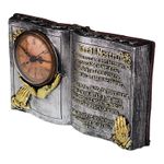 Casa si Gradina - Decoratiuni - Ceasuri - Ceas de masa, In forma de carte cu citat religios, Tatal Nostru, 24 cm, 1695H - Infinity.ro