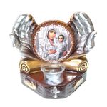 Casa si Gradina - Decoratiuni - Aromaterapie si lumanari - Suporturi lumanari - Candela cu doua maini, Fecioara Maria, 21 cm, GXL055 - Infinity.ro