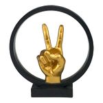 Casa si Gradina - Decoratiuni - Obiecte decorative - Accesorii decorative - Statueta decorativa, Mana cu semn de pace, 22 cm, 1711H-2 - Infinity.ro