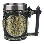 Casa si Gradina - Bucatarie si vesela - Cani si pahare - Cani si cesti - Cana cu perete dublu cu soldat soldat in armura, 1669H - Infinity.ro