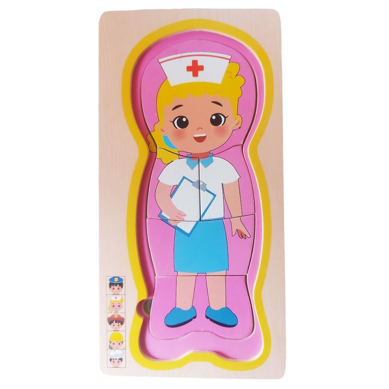 Jucarii, Copii si Bebe - Jucarii si jocuri - Jocuri si puzzle - Puzzle - Puzzle stratificat meserii,  Pentru invatat meseriile, 22200145 - Infinity.ro