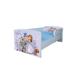 Casa si Gradina - Mobilier - Mobilier copii - Patuturi copii - Pat pentru copii Sofia, 130x60 cm, alb/multicolor, saltea inclusa - Infinity.ro