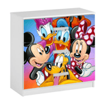 Casa si Gradina - Mobilier - Mobilier copii - Mobilier camera copiilor - Comoda Mickey si prietenii, 3 sertare, multicolor, 60x60x40 cm - Infinity.ro