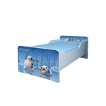 Casa si Gradina - Mobilier - Mobilier copii - Patuturi copii - Pat pentru copii Olaf, 140x70 cm, alb/multicolor, saltea inclusa - Infinity.ro