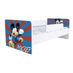 Casa si Gradina - Mobilier - Mobilier copii - Patuturi copii - Pat pentru copii Kiddy Mickey Mouse, 180x80, alb/multicolor, saltea inclusa - Infinity.ro
