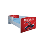 Casa si Gradina - Mobilier - Mobilier copii - Patuturi copii - Pat pentru copii Spiderman, 130x60 cm, alb/multicolor, saltea inclusa - Infinity.ro