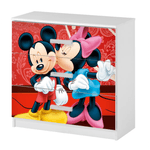 Casa si Gradina - Mobilier - Mobilier copii - Mobilier camera copiilor - Comoda Minnie si Mickey, 3 sertare, multicolor, 60x60x40 cm - Infinity.ro