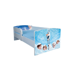 Casa si Gradina - Mobilier - Mobilier copii - Patuturi copii - Pat pentru copii Olaf, 140x70 cm, alb/multicolor, saltea inclusa - Infinity.ro