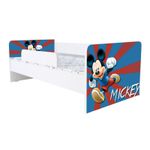 Casa si Gradina - Mobilier - Mobilier copii - Patuturi copii - Pat pentru copii Kiddy Mickey Mouse, 180x80, alb/multicolor, saltea inclusa - Infinity.ro
