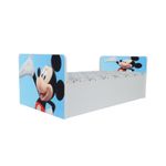 Casa si Gradina - Mobilier - Mobilier copii - Patuturi copii - Pat pentru copii Aero Mickey, 130x60 cm, alb/multicolor, saltea inclusa - Infinity.ro