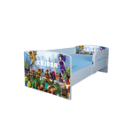 Casa si Gradina - Mobilier - Mobilier copii - Patuturi copii - Pat pentru copii Roblox, 140x70 cm, alb/multicolor, saltea inclusa - Infinity.ro