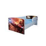 Casa si Gradina - Mobilier - Mobilier copii - Patuturi copii - Pat pentru copii Iron Man, 180x80 cm, alb/multicolor, saltea inclusa - Infinity.ro