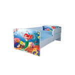 Casa si Gradina - Mobilier - Mobilier copii - Patuturi copii - Pat pentru copii Ariel, 130x60 cm, alb/multicolor, saltea inclusa - Infinity.ro