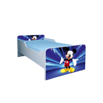 Casa si Gradina - Mobilier - Mobilier copii - Patuturi copii - Pat pentru copii Mickey mouse, 180x80 cm, alb/multicolor, saltea inclusa - Infinity.ro
