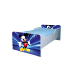 Casa si Gradina - Mobilier - Mobilier copii - Patuturi copii - Pat pentru copii Mickey mouse, 180x80 cm, alb/multicolor, saltea inclusa - Infinity.ro