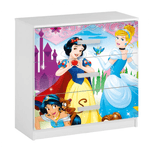 Casa si Gradina - Mobilier - Mobilier copii - Mobilier camera copiilor - Comoda Printese Disney , 3 sertare, multicolor, 60x60x40 cm - Infinity.ro