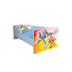 Casa si Gradina - Mobilier - Mobilier copii - Patuturi copii - Pat pentru copii Tom si Jerry, 180x80 cm, alb/multicolor, saltea inclusa - Infinity.ro