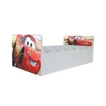 Casa si Gradina - Mobilier - Mobilier copii - Patuturi copii - Pat pentru copii  Aero Cars, 180x80 cm, alb/multicolor, saltea inclusa - Infinity.ro