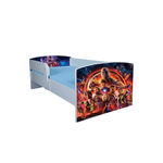 Casa si Gradina - Mobilier - Mobilier copii - Patuturi copii - Pat pentru copii Avengers, 180x80 cm, alb/multicolor, saltea inclusa - Infinity.ro