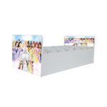 Casa si Gradina - Mobilier - Mobilier copii - Patuturi copii - Pat pentru copii  Aero Printese Disney, 180x80 cm, alb/multicolor, saltea inclusa - Infinity.ro