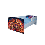 Casa si Gradina - Mobilier - Mobilier copii - Patuturi copii - Pat pentru copii Avengers, 180x80 cm, alb/multicolor, saltea inclusa - Infinity.ro