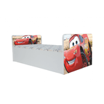 Casa si Gradina - Mobilier - Mobilier copii - Patuturi copii - Pat pentru copii  Aero Cars, 180x80 cm, alb/multicolor, saltea inclusa - Infinity.ro