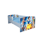 Casa si Gradina - Mobilier - Mobilier copii - Patuturi copii - Pat pentru copii Alba ca Zapada, 140x70 cm, alb/multicolor, saltea inclusa - Infinity.ro