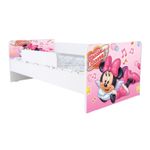 Casa si Gradina - Mobilier - Mobilier copii - Patuturi copii - Pat pentru copii Kiddy Minnie, 180x80, alb/multicolor, saltea inclusa - Infinity.ro