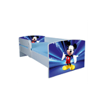 Casa si Gradina - Mobilier - Mobilier copii - Patuturi copii - Pat pentru copii Mickey, 180x80 cm, alb/multicolor, saltea inclusa - Infinity.ro