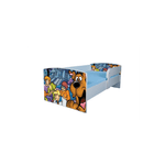 Casa si Gradina - Mobilier - Mobilier copii - Patuturi copii - Pat pentru copii Scooby Doo, 160x80 cm, alb/multicolor, saltea inclusa - Infinity.ro