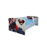 Casa si Gradina - Mobilier - Mobilier copii - Patuturi copii - Pat pentru copii Superman, 160x80 cm, alb/multicolor, saltea inclusa - Infinity.ro