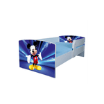 Casa si Gradina - Mobilier - Mobilier copii - Patuturi copii - Pat pentru copii Mickey, 140x70 cm, alb/multicolor, saltea inclusa - Infinity.ro