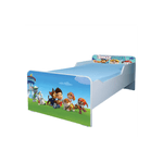 Casa si Gradina - Mobilier - Mobilier copii - Patuturi copii - Pat pentru copii Patrula Catelusilor, 160x80 cm, alb/multicolor, saltea inclusa - Infinity.ro