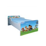 Casa si Gradina - Mobilier - Mobilier copii - Patuturi copii - Pat pentru copii Patrula Catelusilor, 160x80 cm, alb/multicolor, saltea inclusa - Infinity.ro