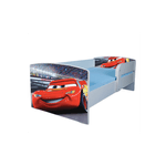 Casa si Gradina - Mobilier - Mobilier copii - Patuturi copii - Pat pentru copii Cars, 140x70 cm, alb/multicolor, saltea inclusa - Infinity.ro