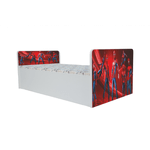 Casa si Gradina - Mobilier - Mobilier copii - Patuturi copii - Pat pentru copii Aero Spiderman, 130x60 cm, alb/multicolor, saltea inclusa - Infinity.ro