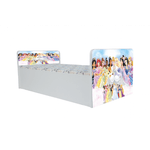 Casa si Gradina - Mobilier - Mobilier copii - Patuturi copii - Pat pentru copii  Aero Printese Disney, 160x80 cm, alb/multicolor, saltea inclusa - Infinity.ro