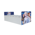 Casa si Gradina - Mobilier - Mobilier copii - Patuturi copii - Pat pentru copii Aero Elsa, 180x80 cm, alb/multicolor, saltea inclusa - Infinity.ro