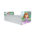 Casa si Gradina - Mobilier - Mobilier copii - Patuturi copii - Pat pentru copii Aero Sofia, 180x80 cm, alb/multicolor, saltea inclusa - Infinity.ro