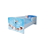 Casa si Gradina - Mobilier - Mobilier copii - Patuturi copii - Pat pentru copii Olaf, 130x60 cm, alb/multicolor, saltea inclusa - Infinity.ro