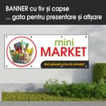 Carti si Birotica - Papetarie - Afise si stickere - Banner MEDIA, Mini market model 1, 200 x 80 cm - Infinity.ro