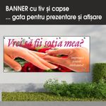 Carti si Birotica - Papetarie - Afise si stickere - Banner MEDIA, Vrei sa fii sotul meu model 3, 250 x 100 cm - Infinity.ro