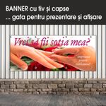 Carti si Birotica - Papetarie - Afise si stickere - Banner MEDIA, Vrei sa fii sotul meu model 3, 250 x 100 cm - Infinity.ro