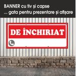 Carti si Birotica - Papetarie - Afise si stickere - Banner MEDIA, De inchiriat model 2, 300 x 120 cm - Infinity.ro