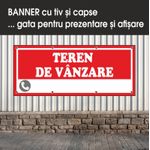 Carti si Birotica - Papetarie - Afise si stickere - Banner MEDIA, Teren de vanzare model 2, 250 x 100 cm - Infinity.ro